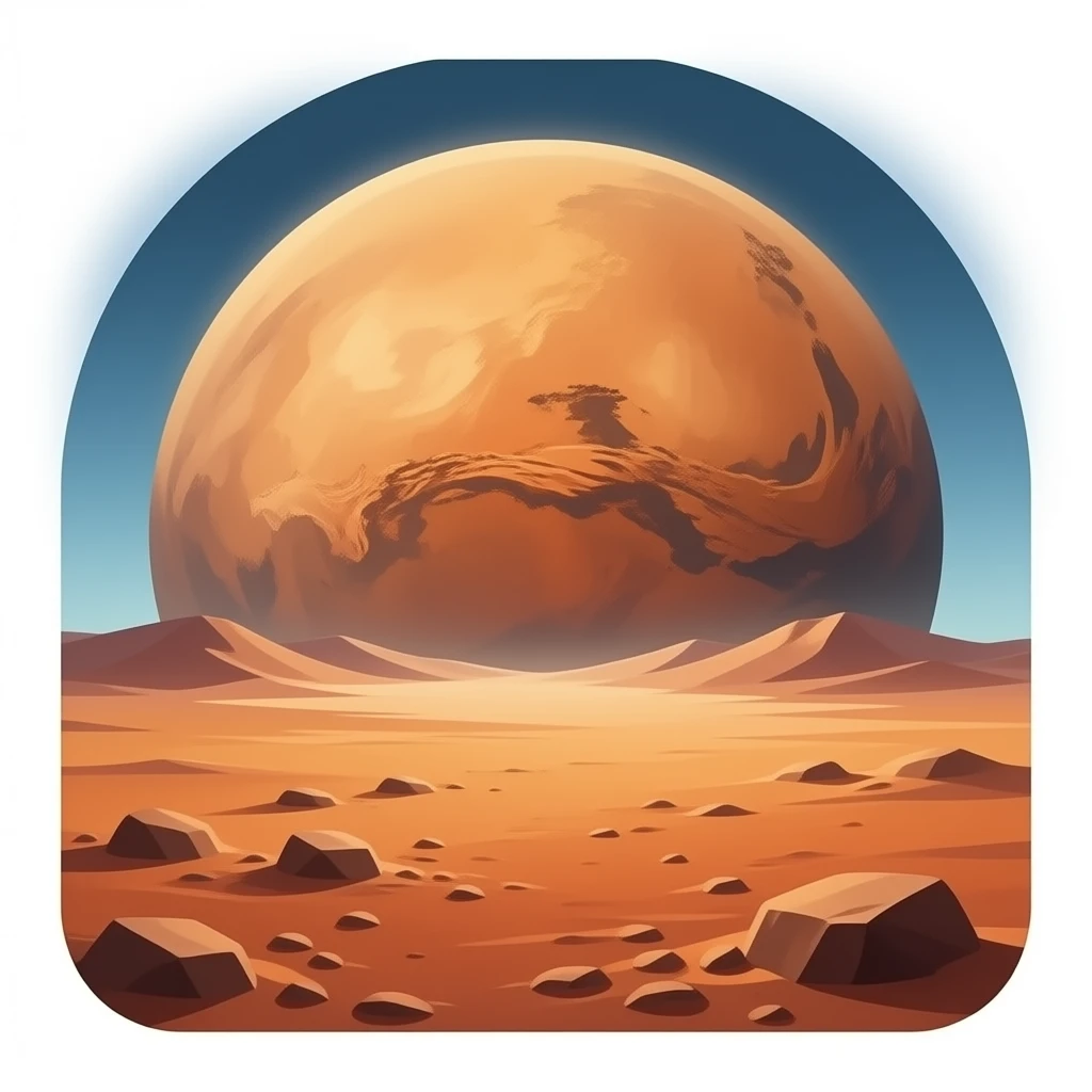 mars planet emoji
