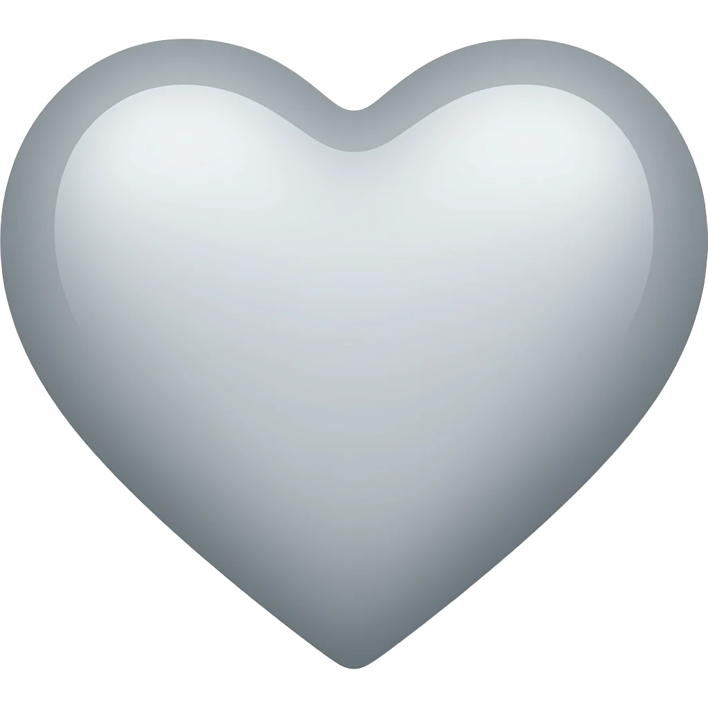 회색하트 emoji