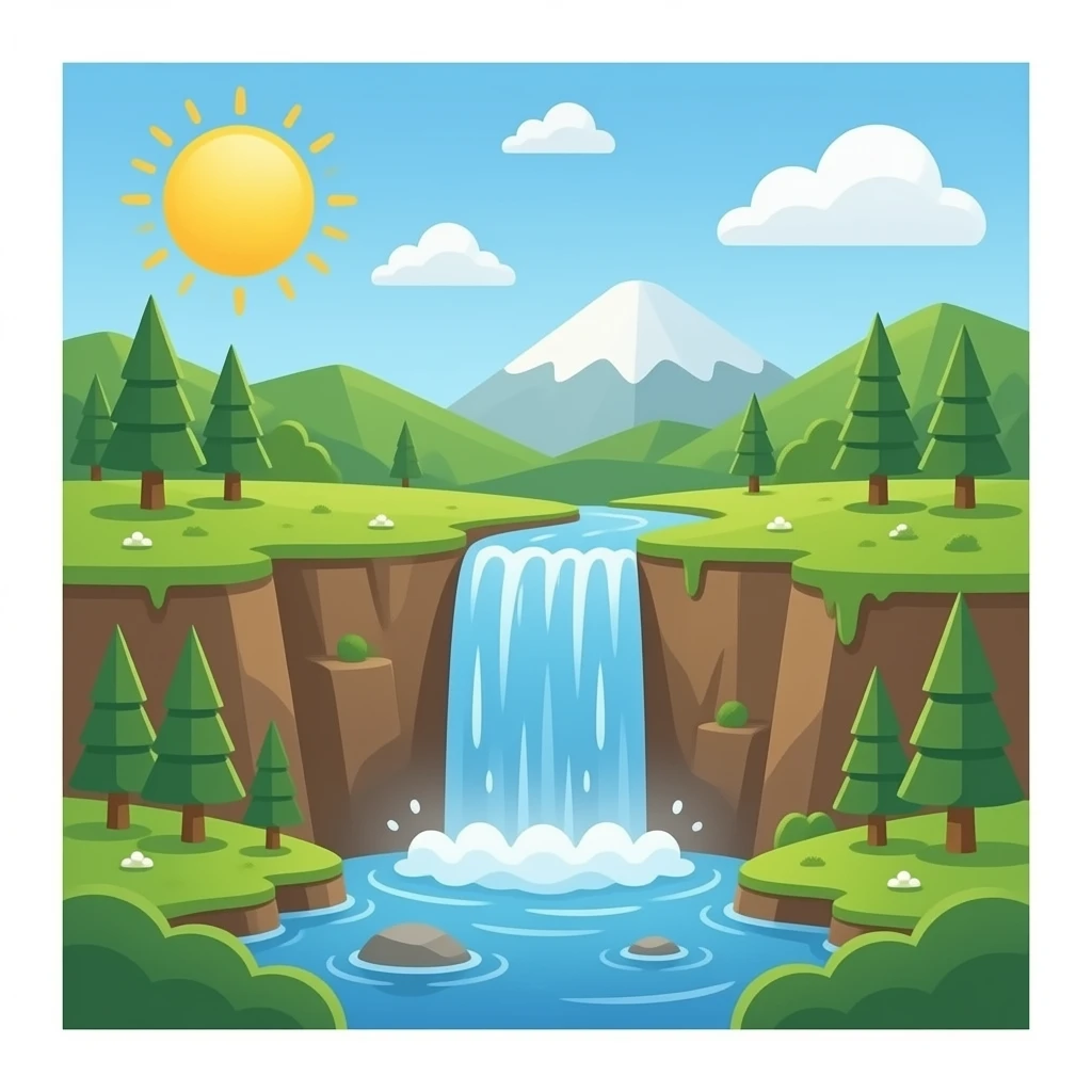 waterfall emoji
