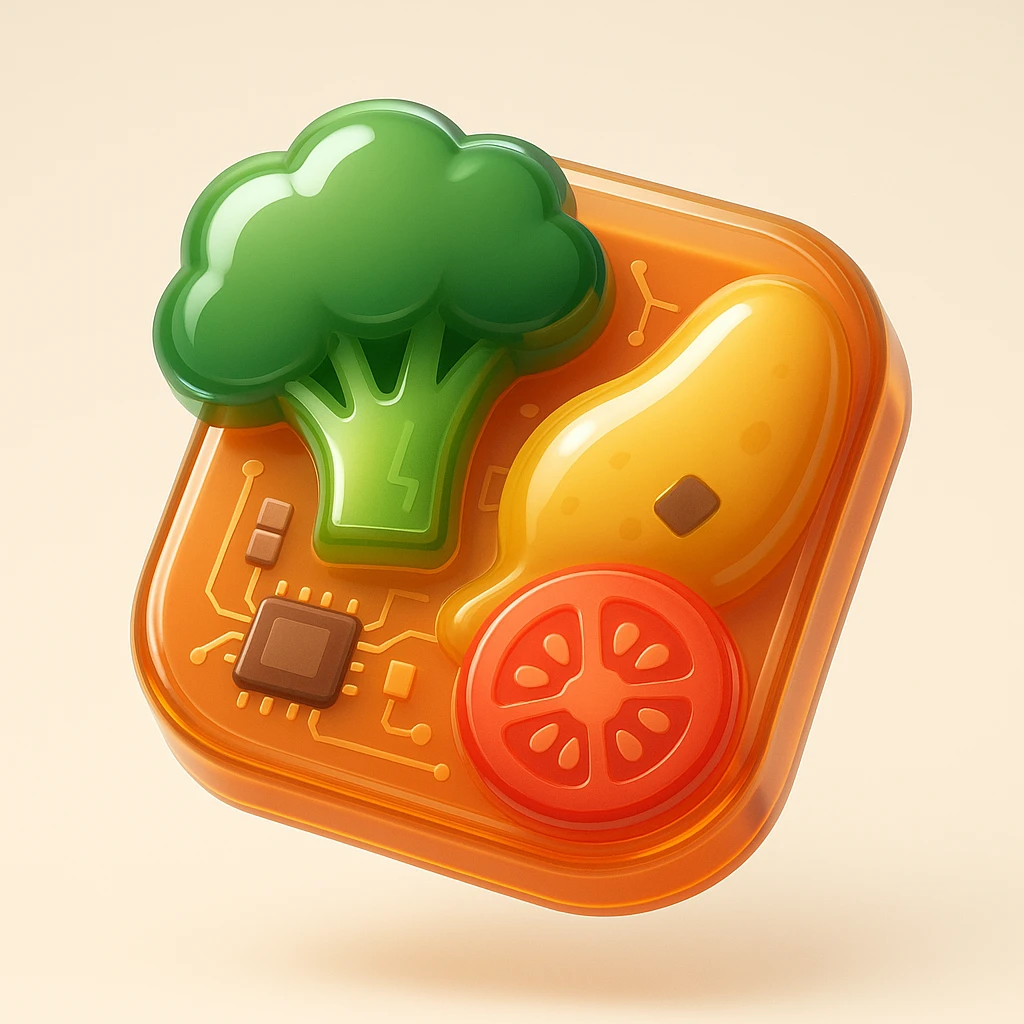 Meal broccoli chicken and tomato  emoji