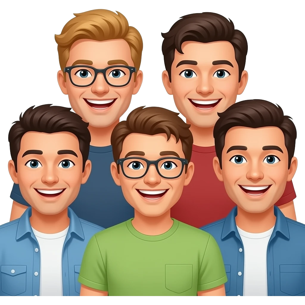 male friends emoji