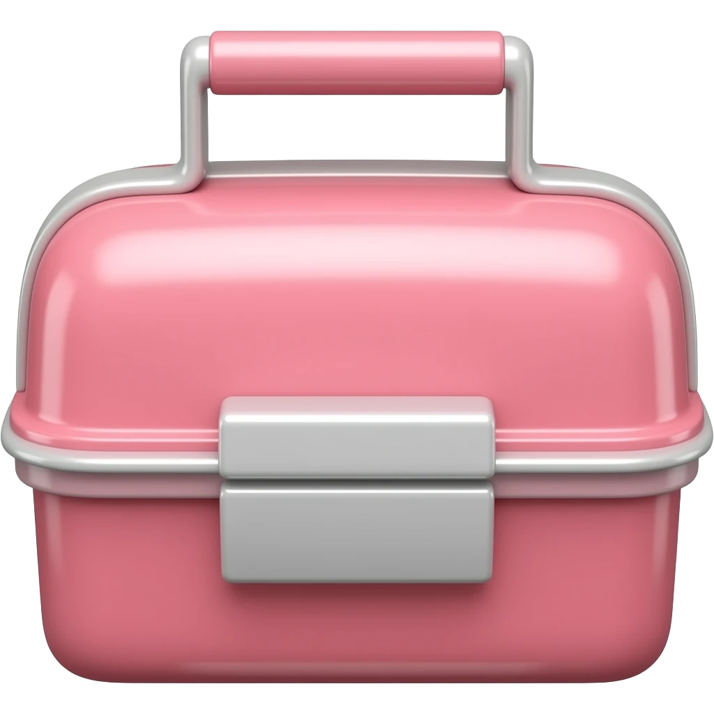 a pink lunch emoji