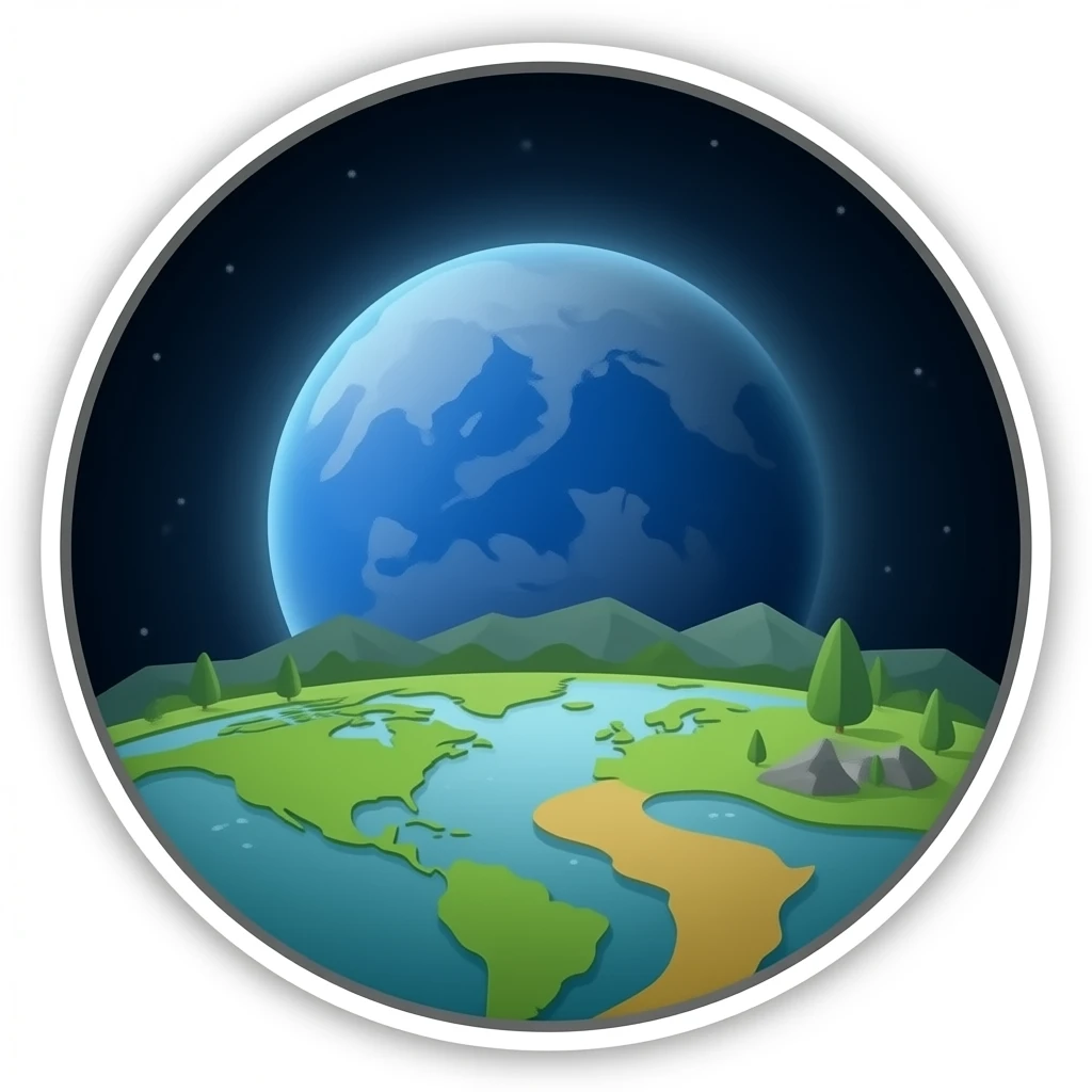 Make a image of mercury emoji