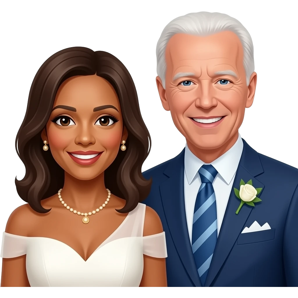 Joe Biden and Kamala Harris wedding emoji