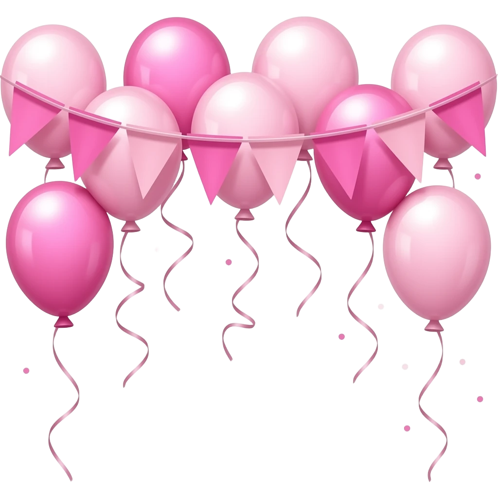 Pink event emoji
