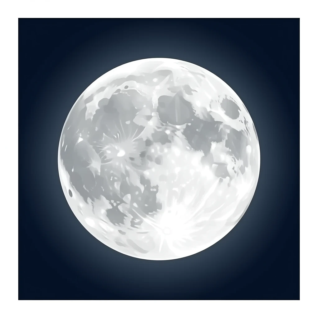 full moon emoji