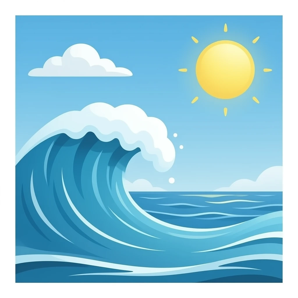 sea wave emoji
