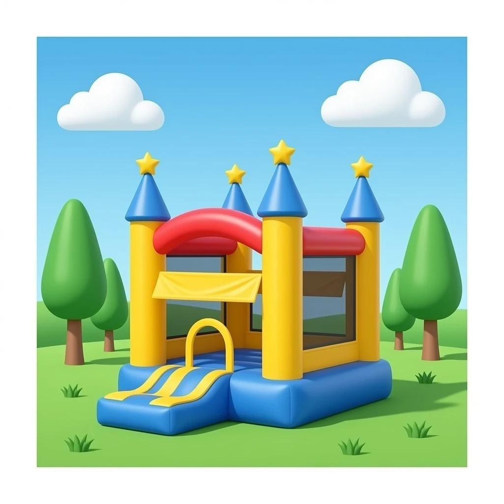A bouncy catsle emoji