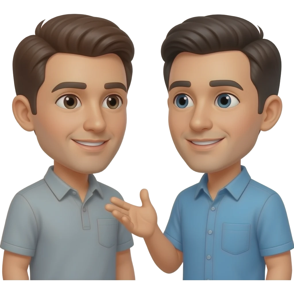 two man talk emoji