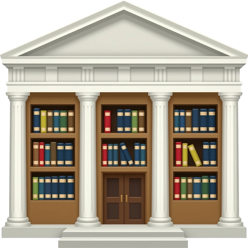 Statue of library emoji