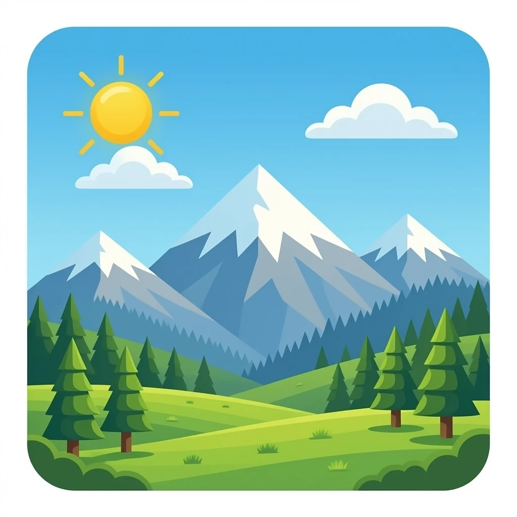 mountains emoji