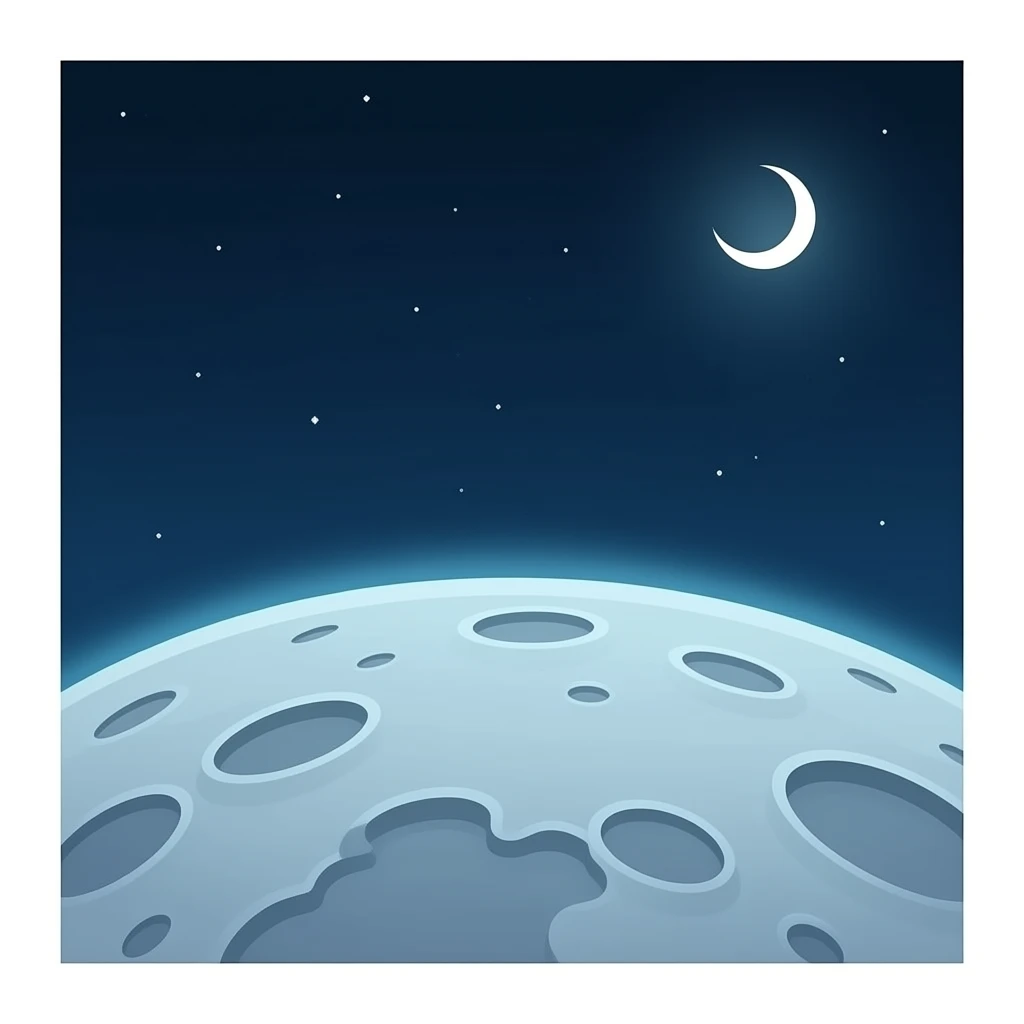 Space background emoji