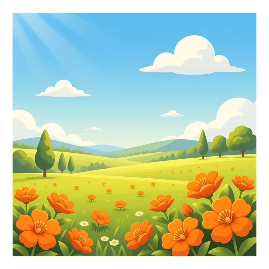 Summer vibe Orange aesthetic emoji