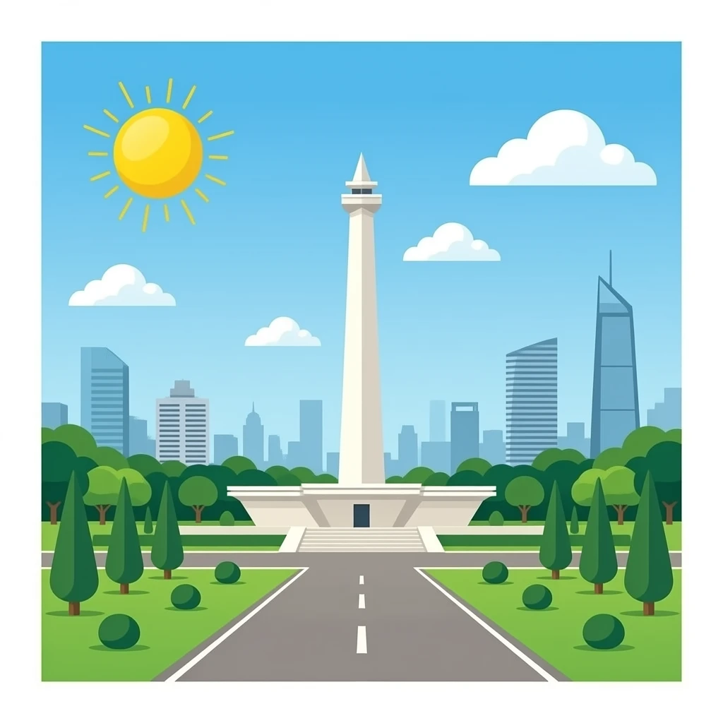 Monumen Nasional Jakarta emoji