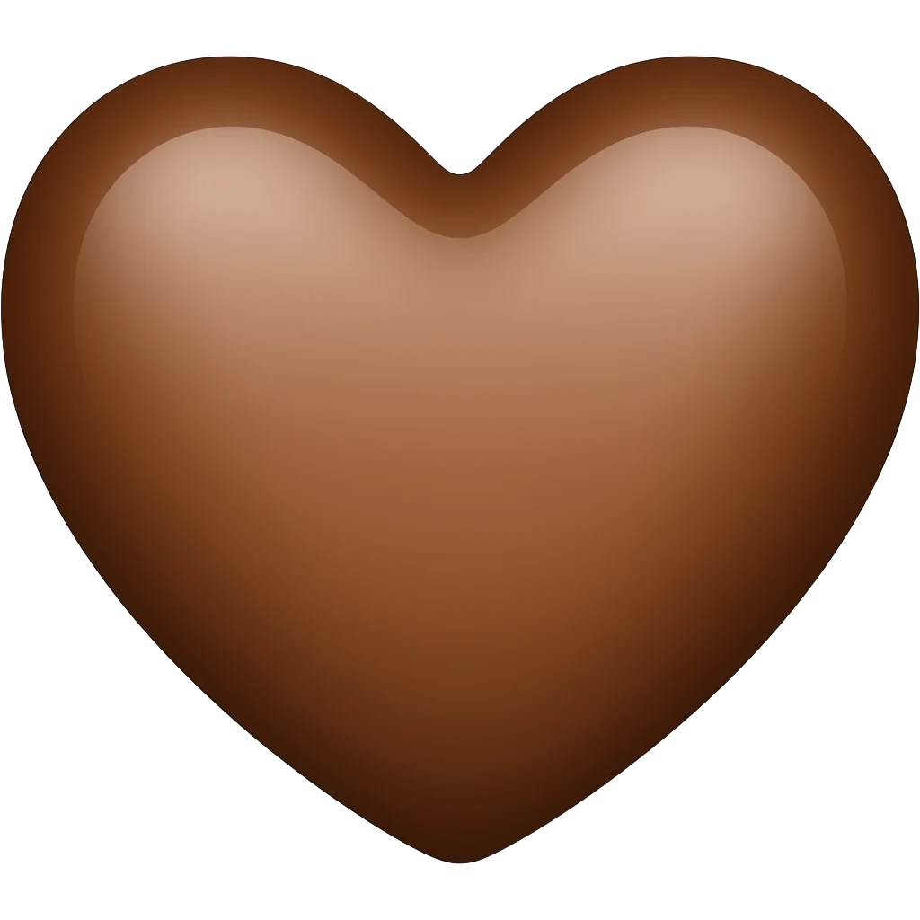 Brown heart emoji