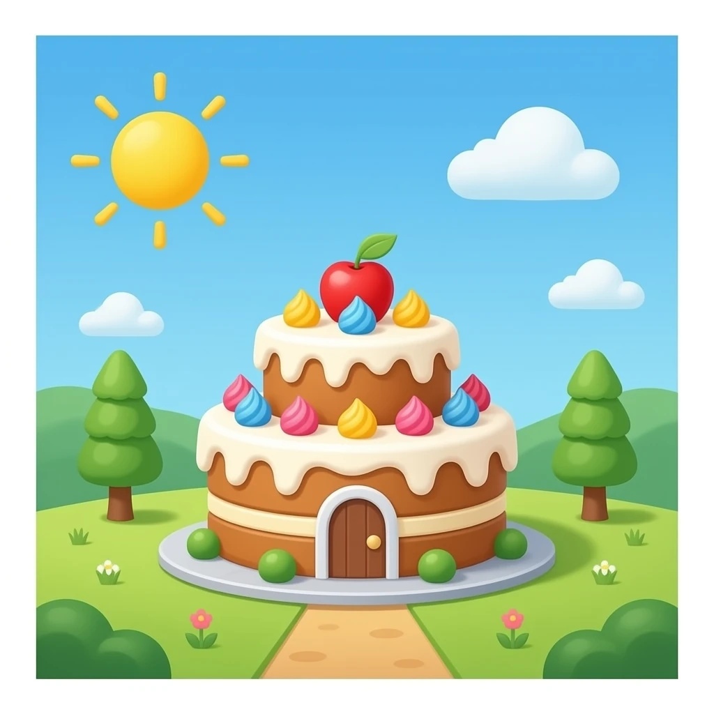 cake house emoji
