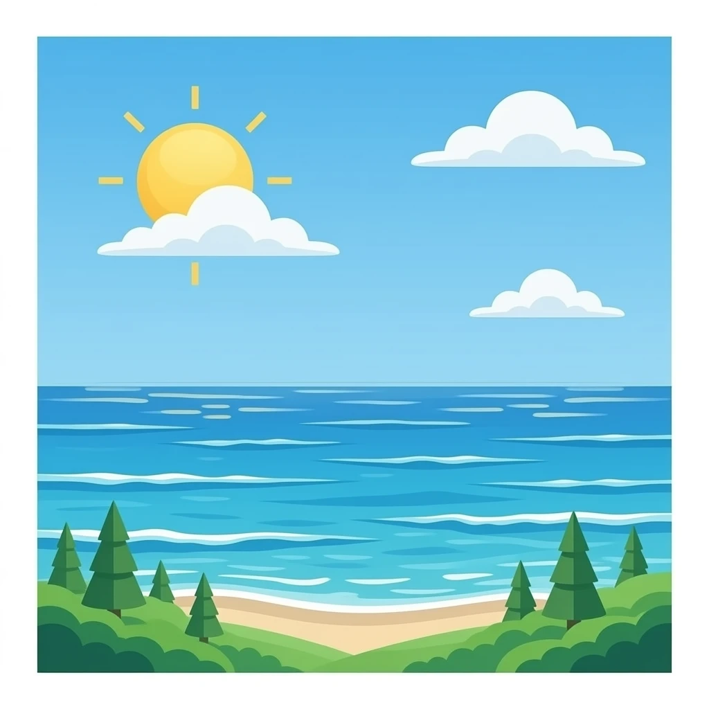 aqua-colored ocean emoji