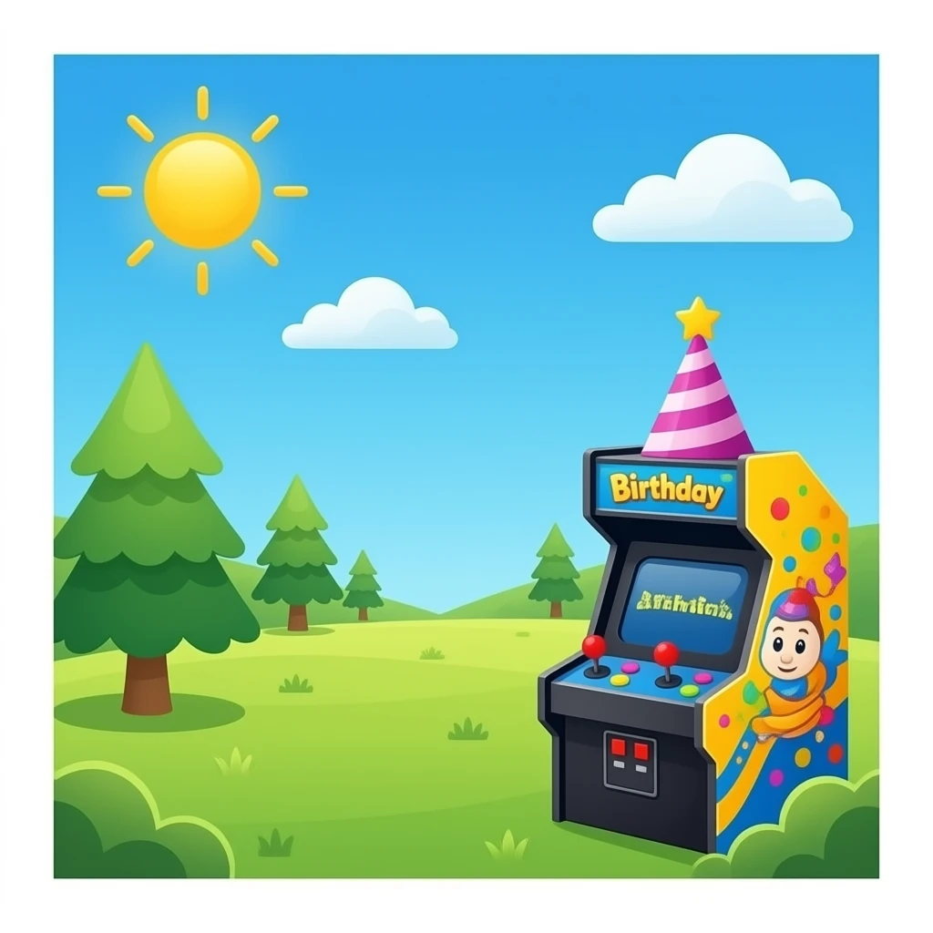 arcade birthday emoji