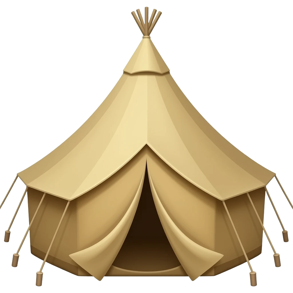 safari tent emoji