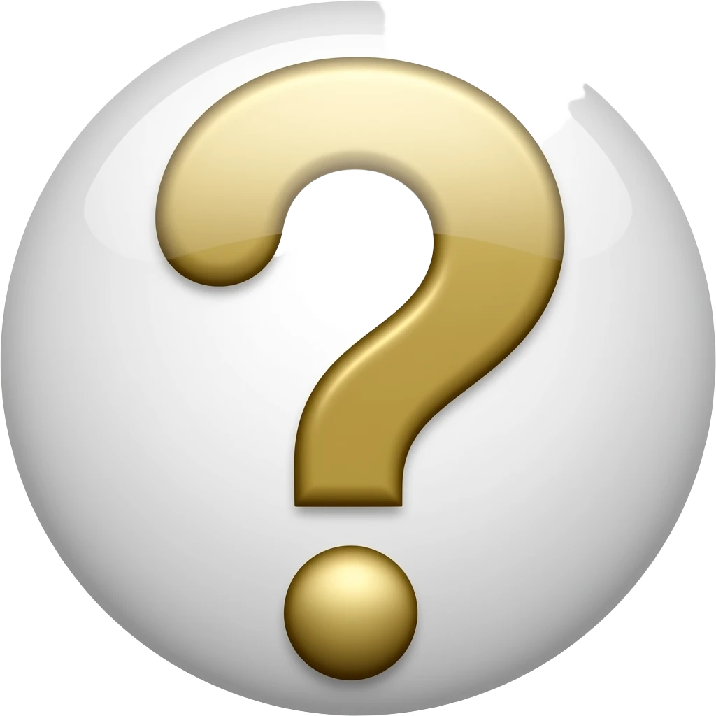 A question mark emoji