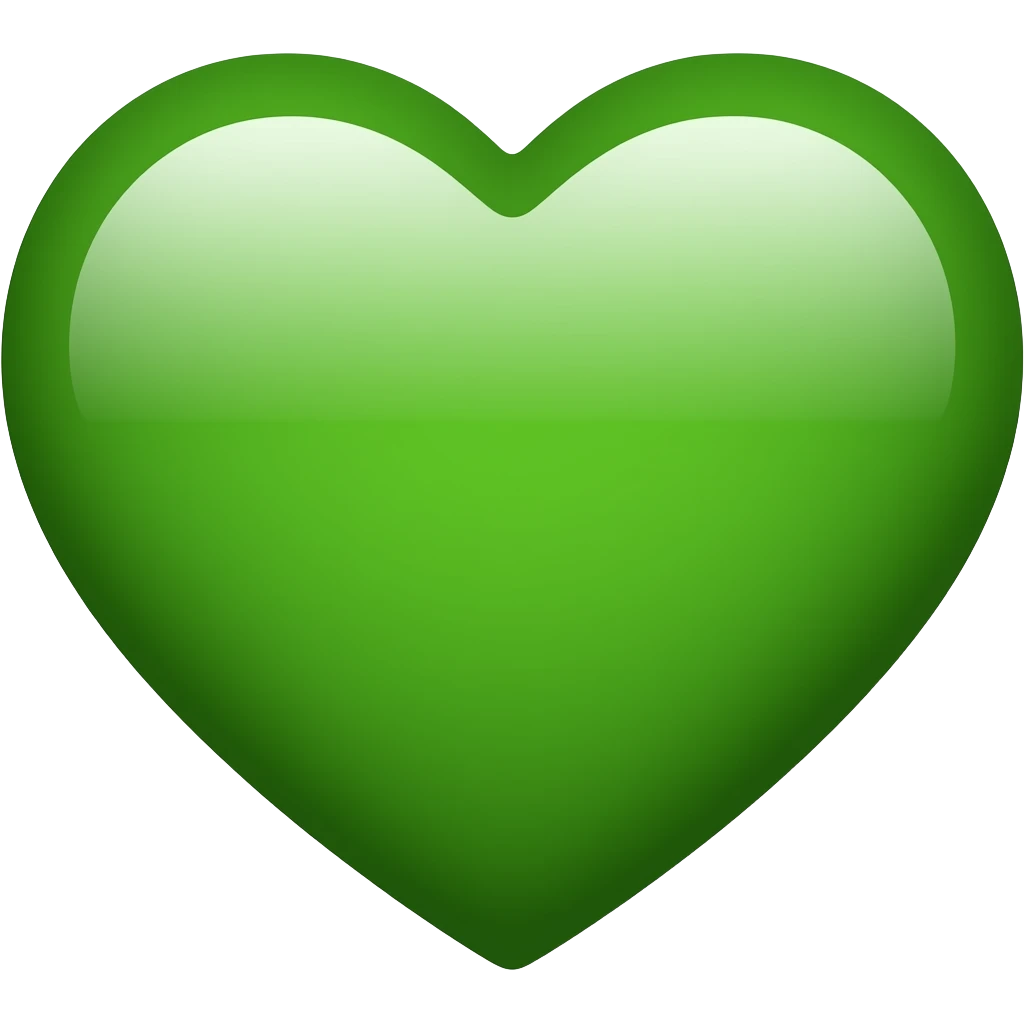 green hearts emoji