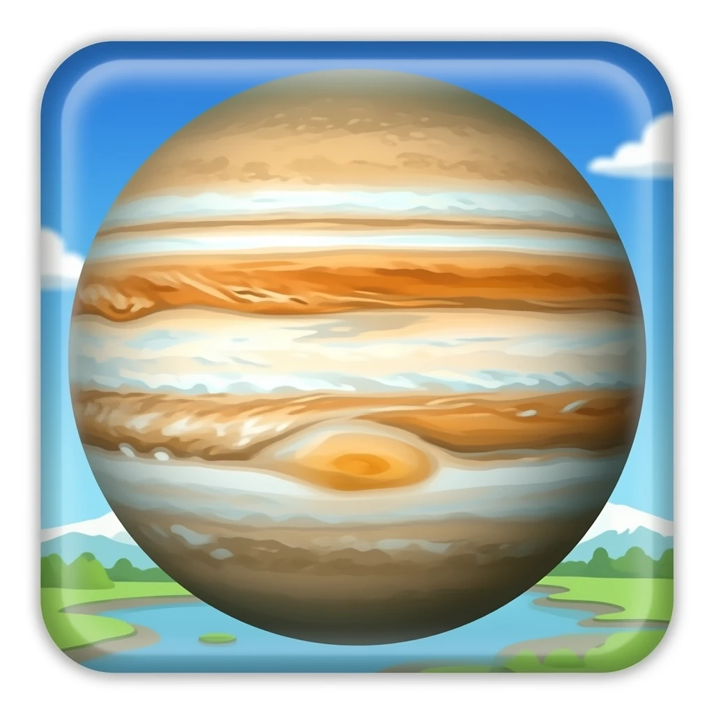 Jupiter planet emoji