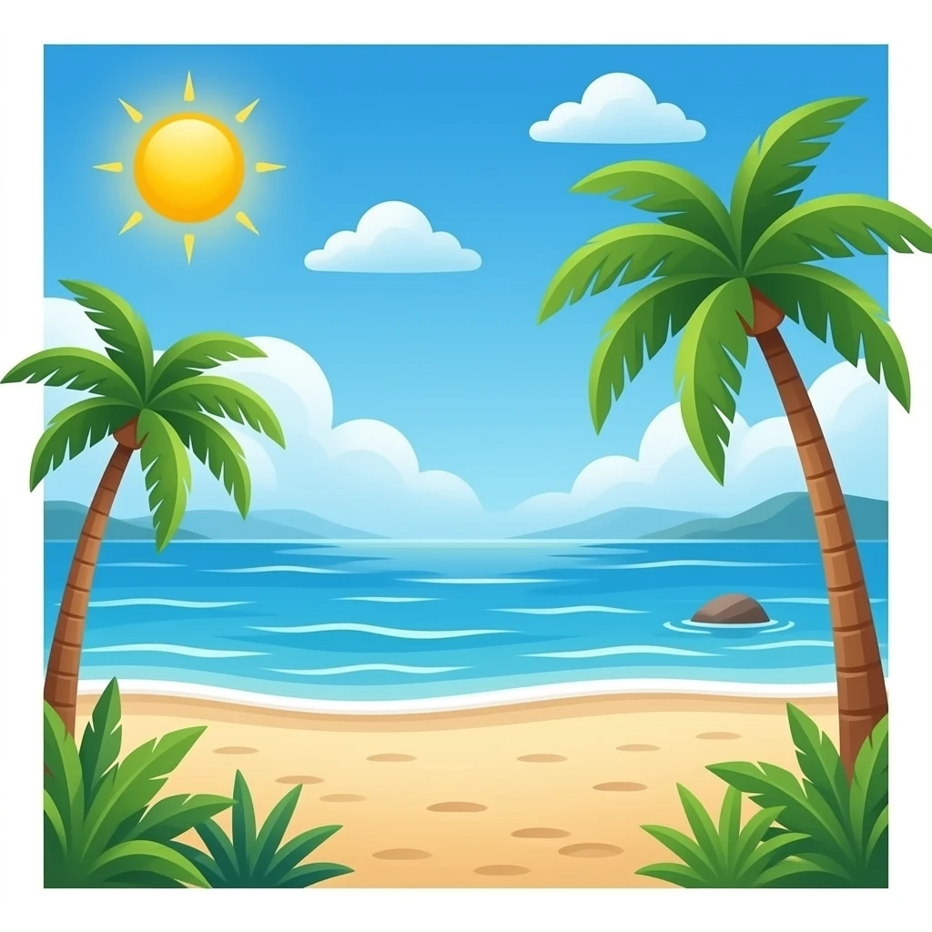 background beach emoji