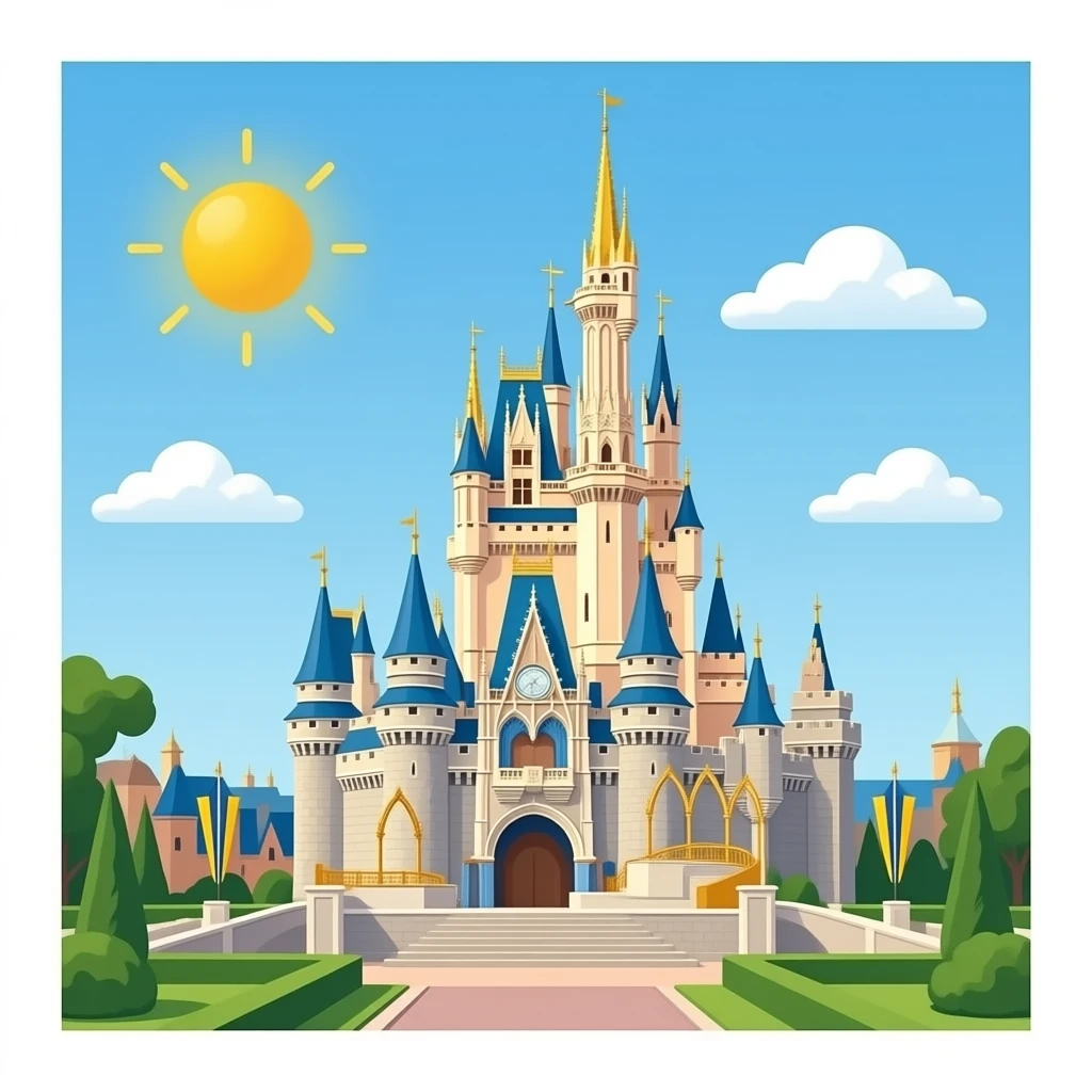 cinderella castle emoji