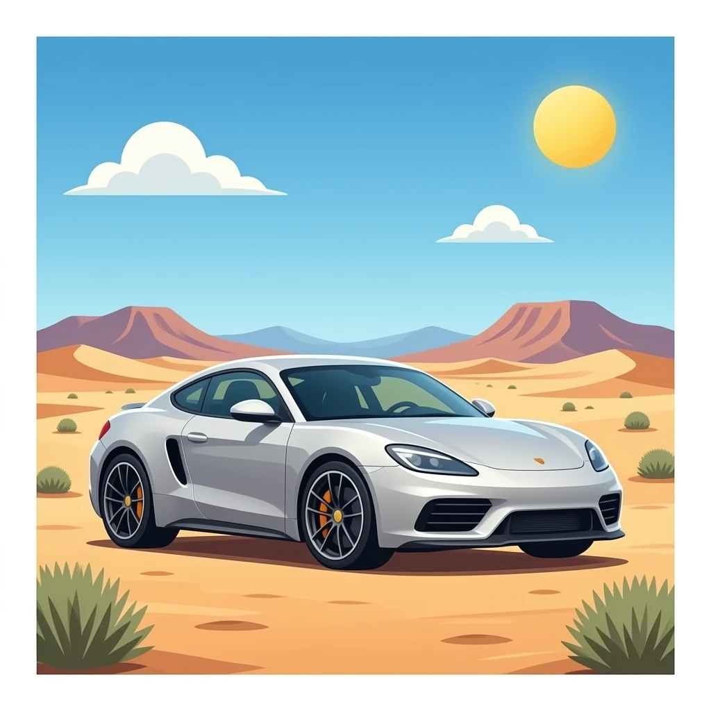 صقر   سياره  في صحراء emoji