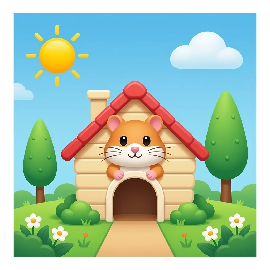 hamster house emoji