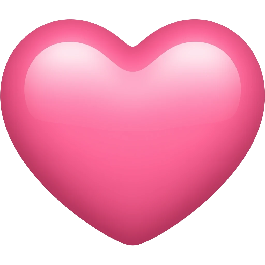 Corazón rosa bajito emoji