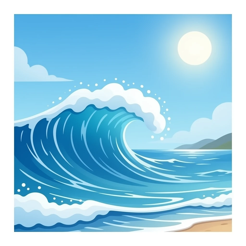 ocean waves emoji