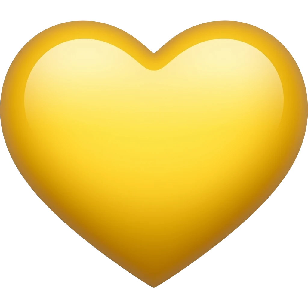heart yellow emoji