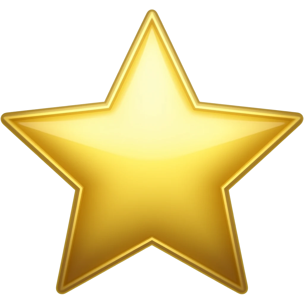 shining golden star emoji