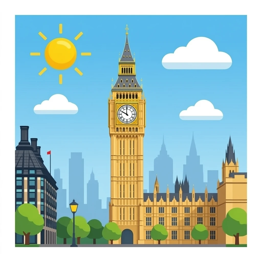 clock tower emoji