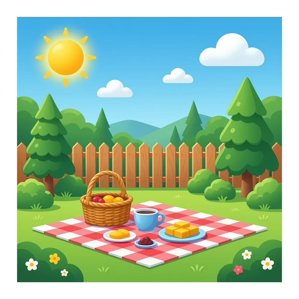 Picnic backyard emoji