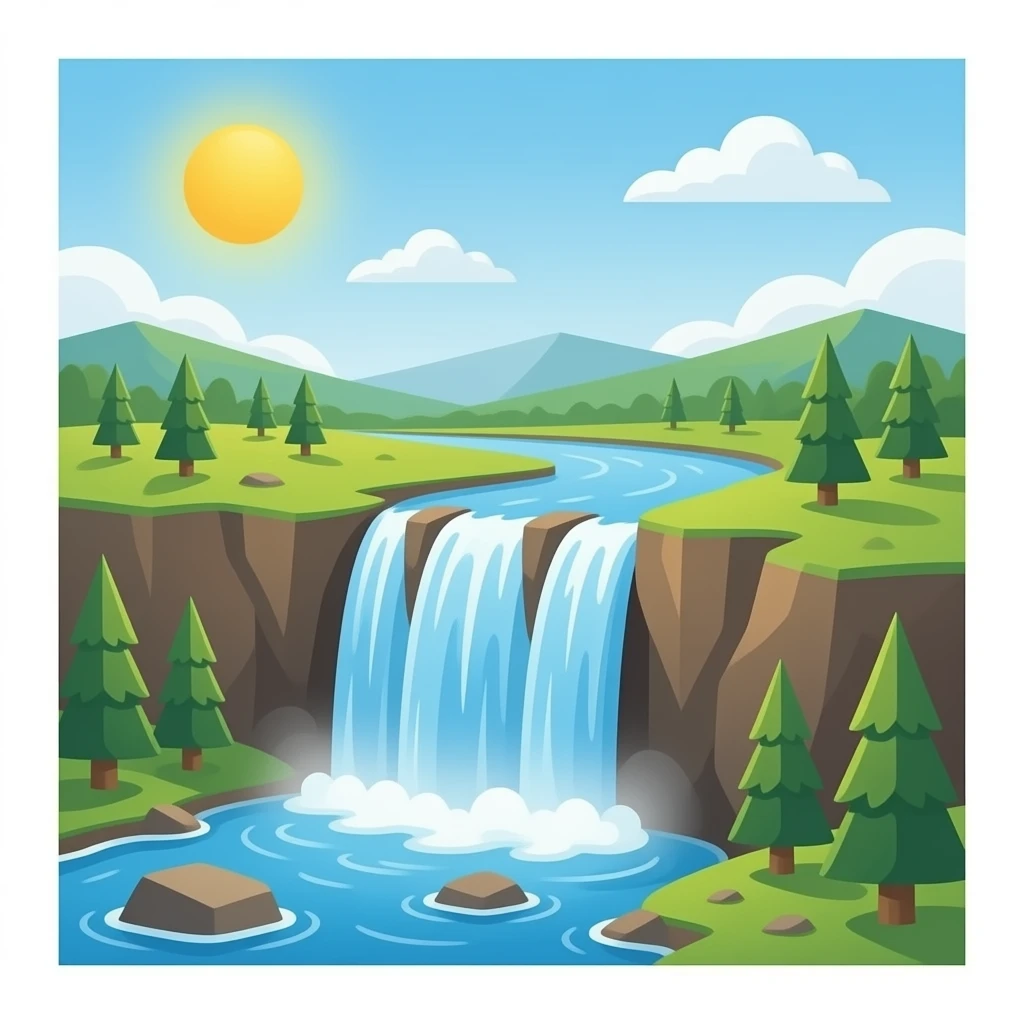 водопад emoji