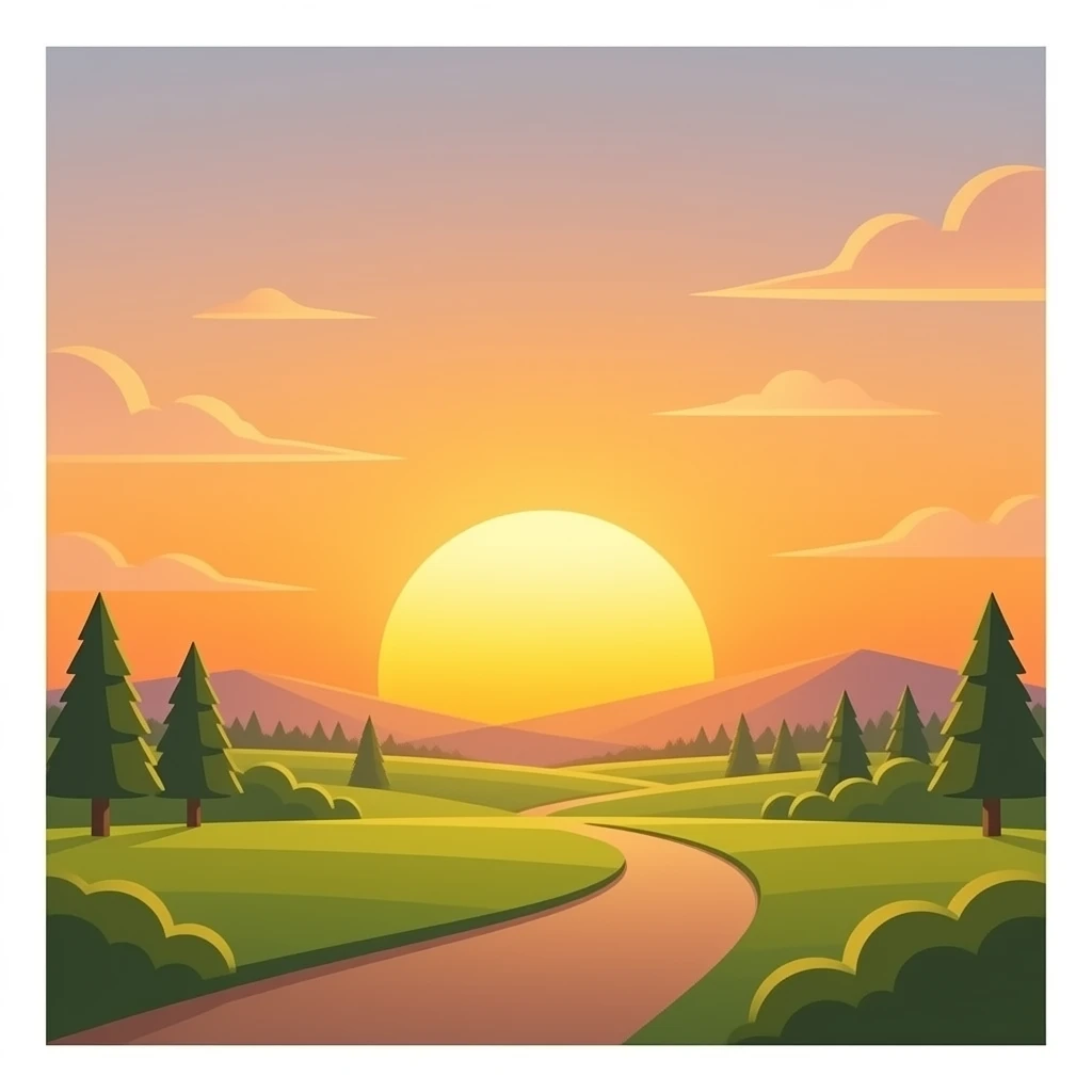sunset scene emoji