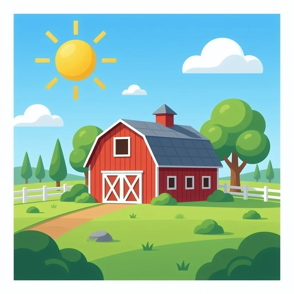 a barn emoji