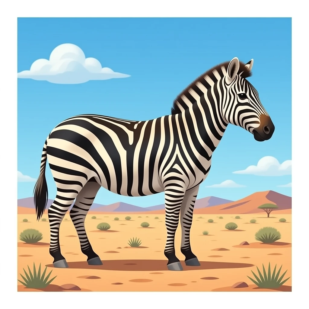 🦓🏜️ emoji