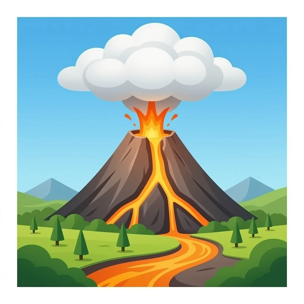 volcano emoji