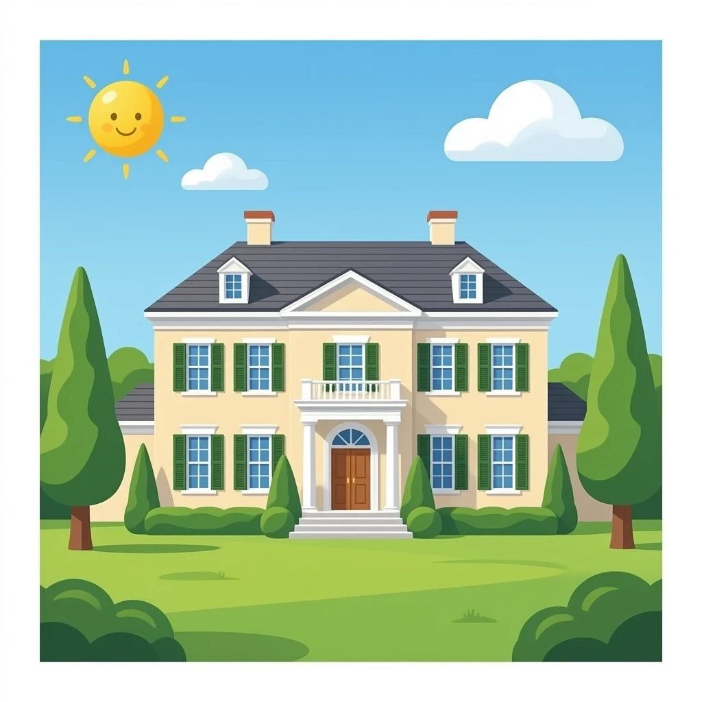 mansion emoji