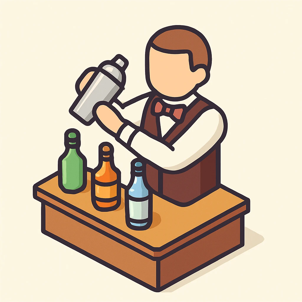 bartender mixing drinks emoji