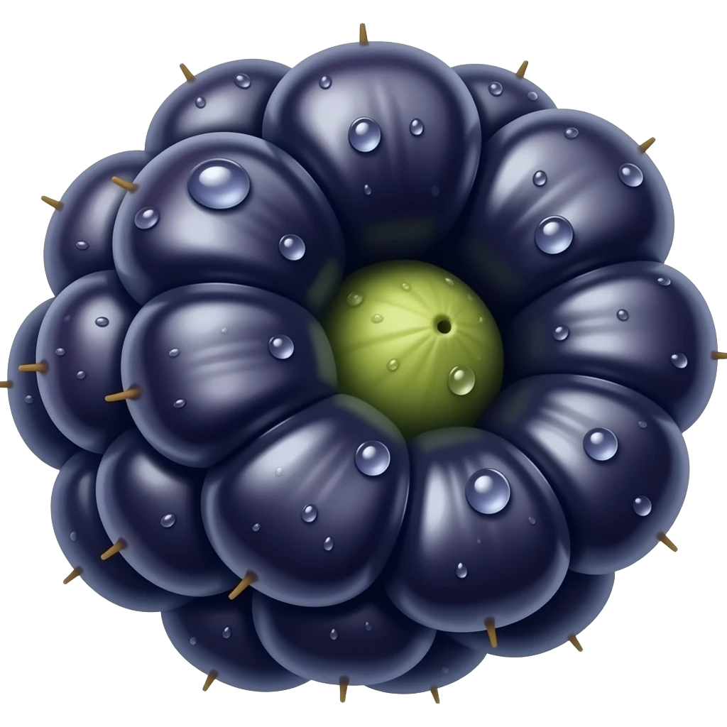 Blackberry fruit emoji