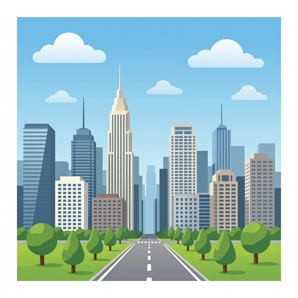 Outside city view emoji