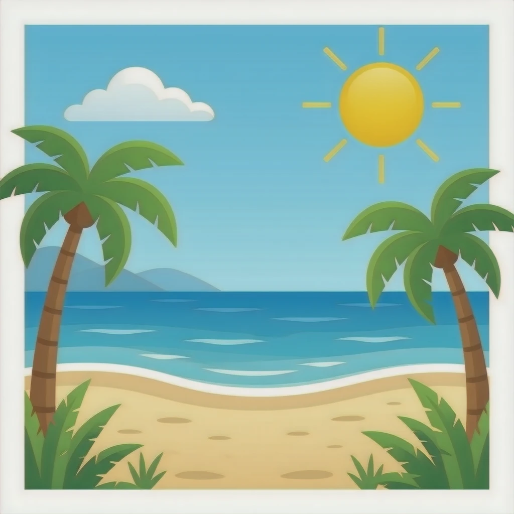 Beach emoji