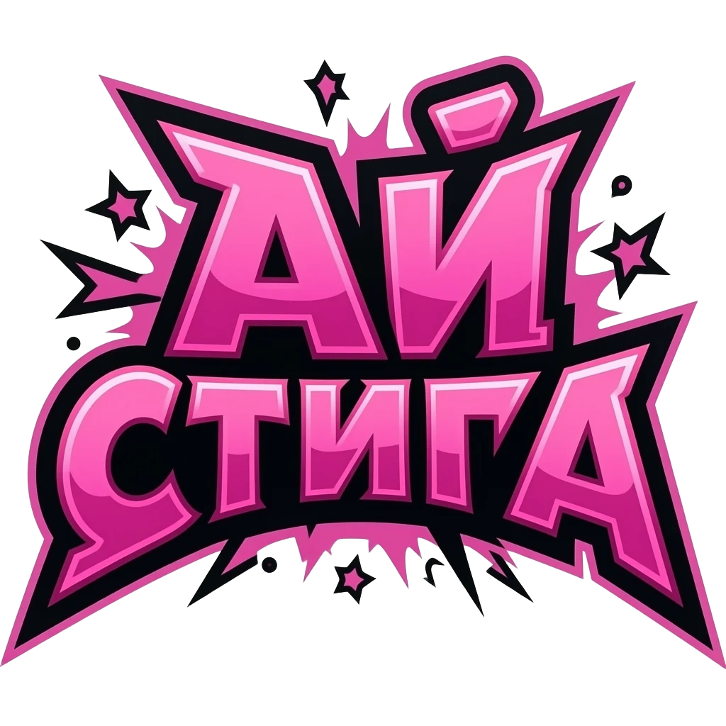 twitch emote text only, aggressive rage text “АЙ СТИгА”, distorted letters, chaotic gamer energy, thick black outline, pink neon glow, transparent background, meme aesthetic, BTTV style, ultra readable emoji
