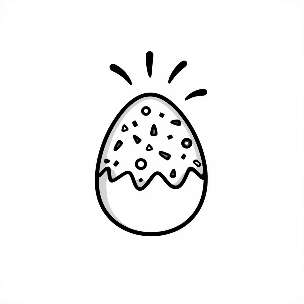 Confetti egg emoji