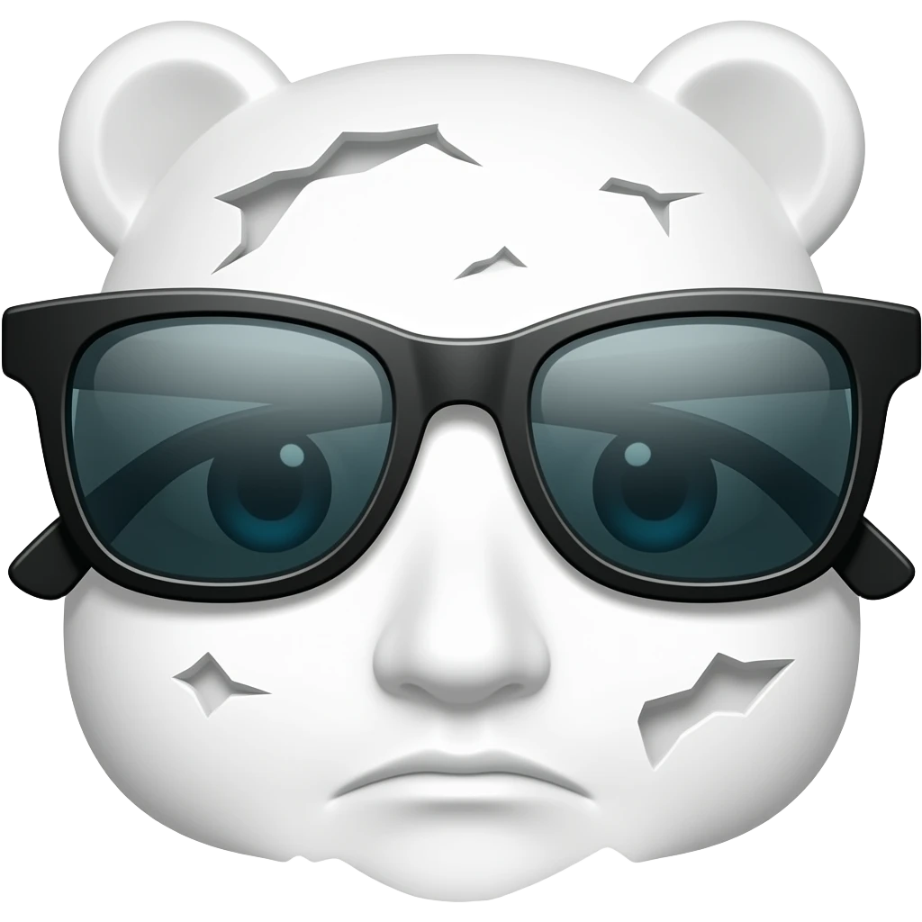 broken sunglasses emoji