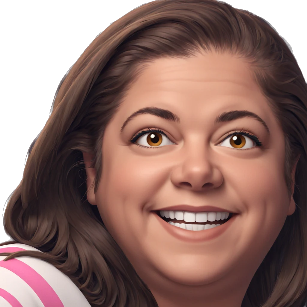 smiling girl with brown hair emoji